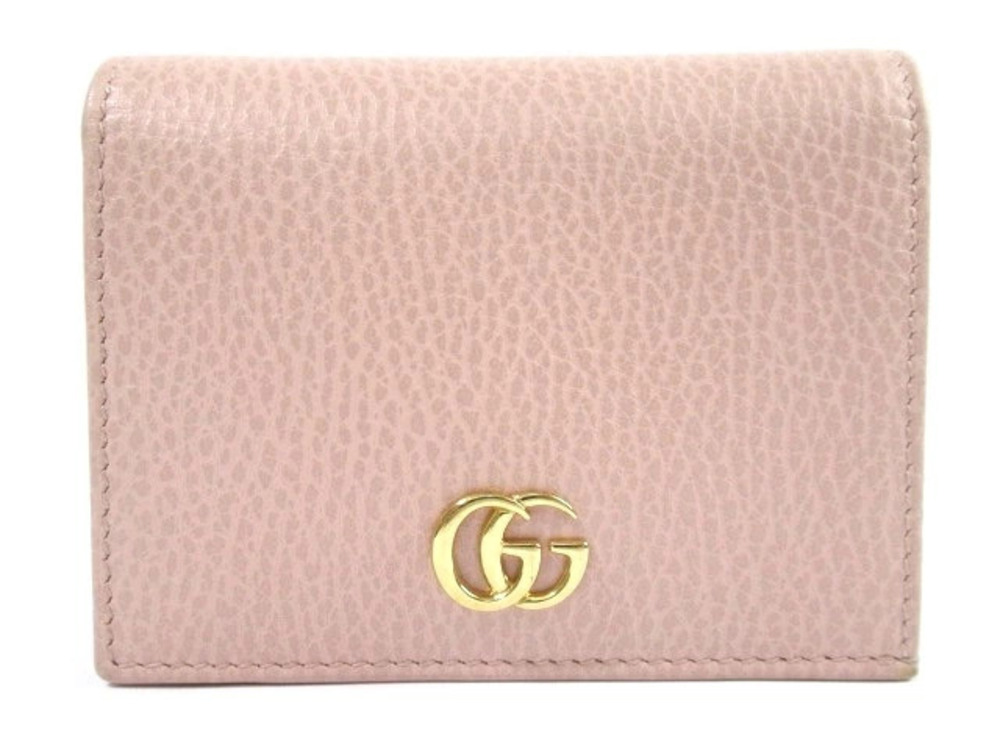 Gucci wallet accessories Marmont bi fold compact pink